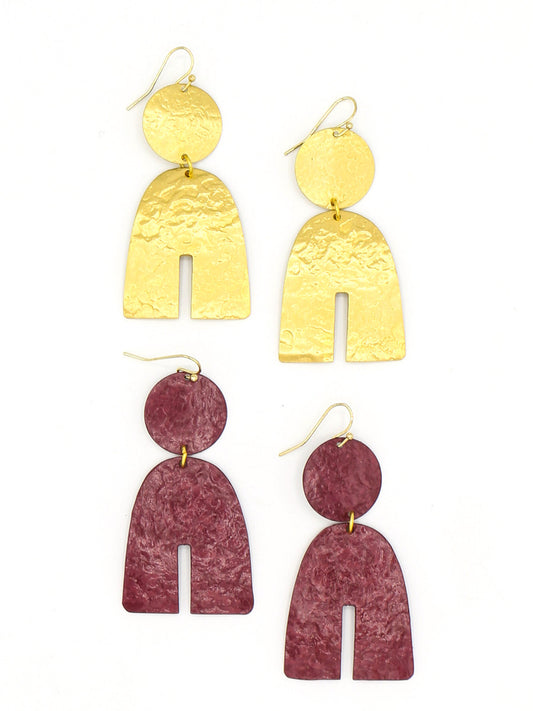 statement geometric U earrings _Fair Anita
