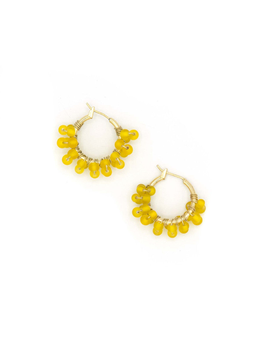 small yellow beaded hoops_Fair Anita
