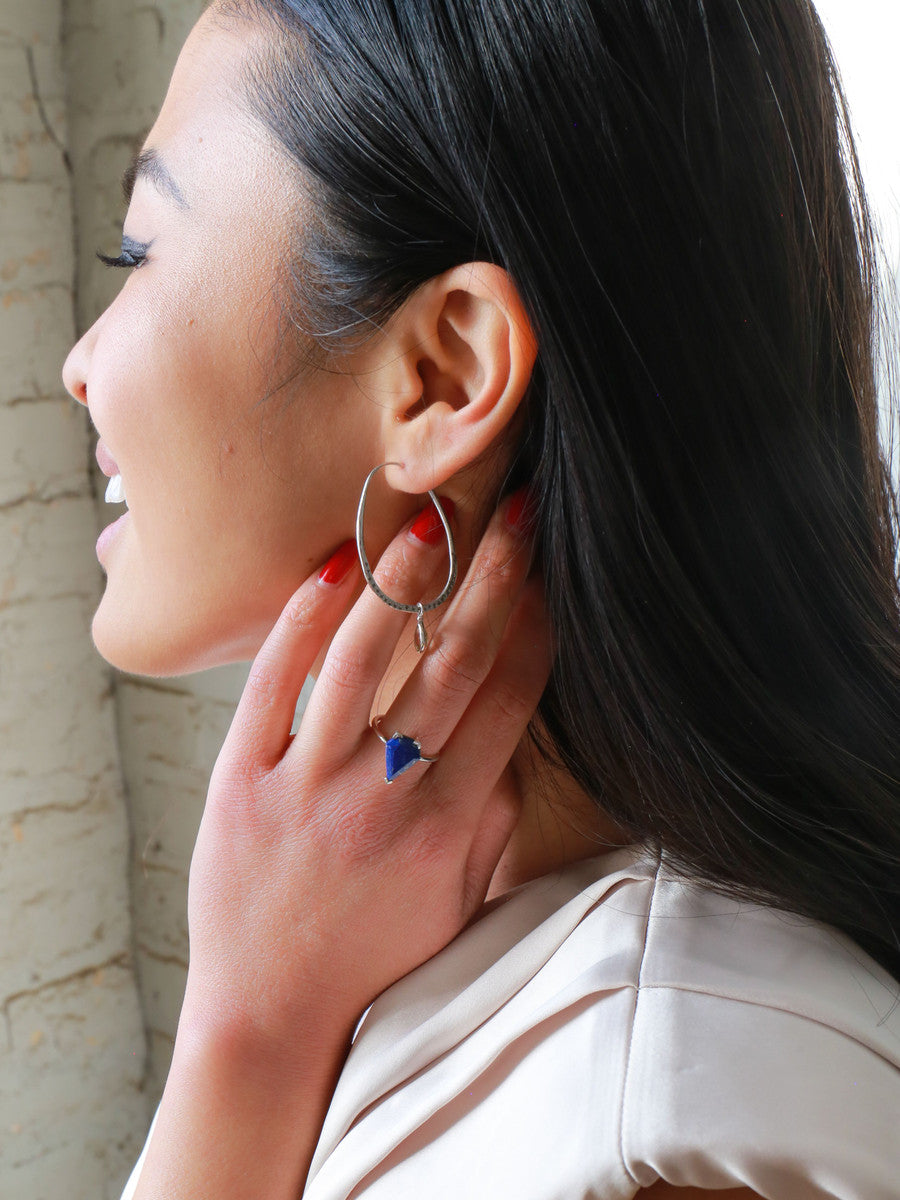 Sunshine Stone Hoop Earrings