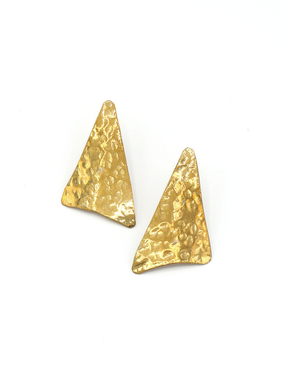 Textured Triangle Studs