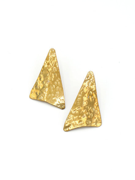 Textured Triangle Studs