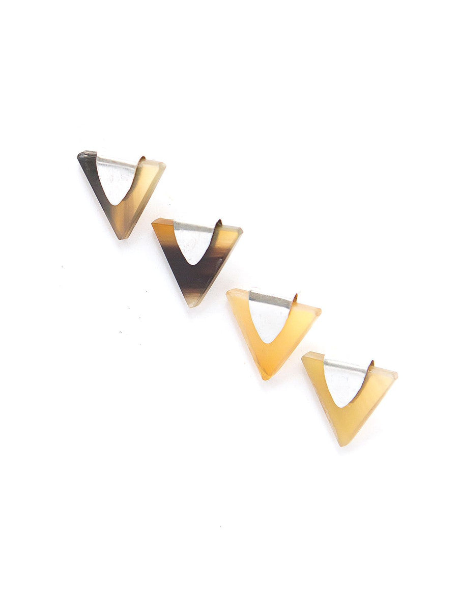 eco-friendly triangle studs | Fair Anita