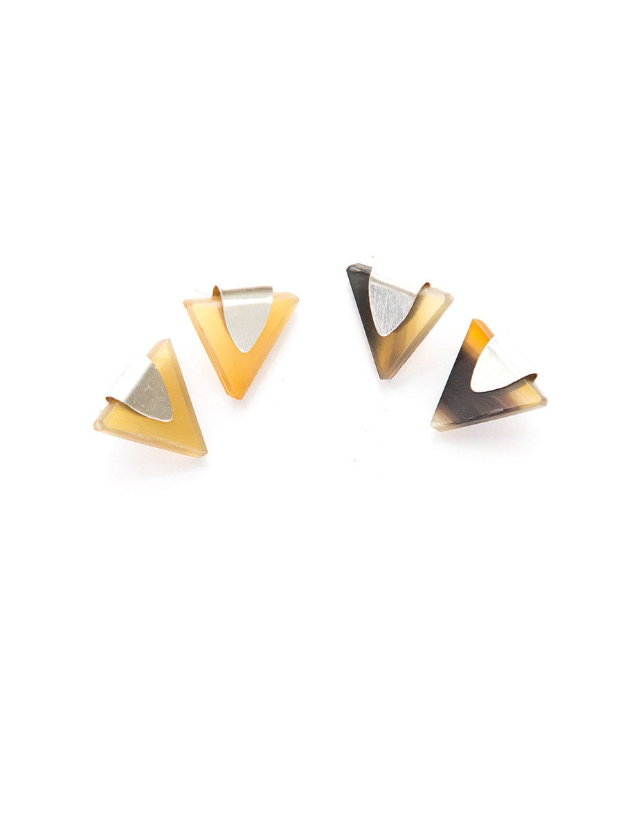 eco-friendly triangle studs | Fair Anita