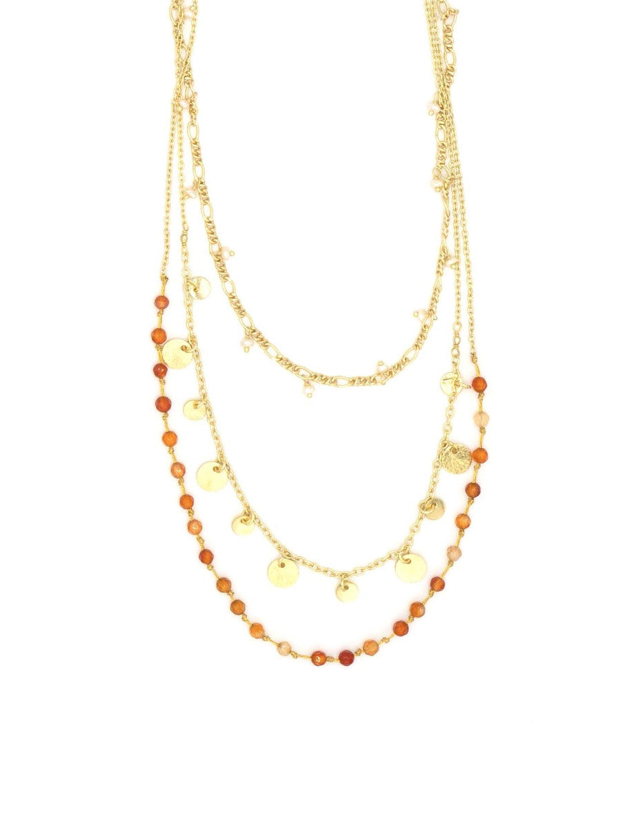 ethical beaded convertible triple strand necklace | fair anita