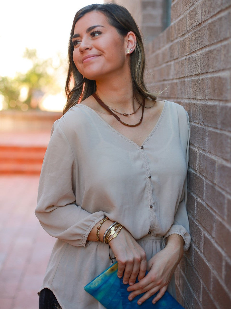 Short copper tube necklace | Fair Anita