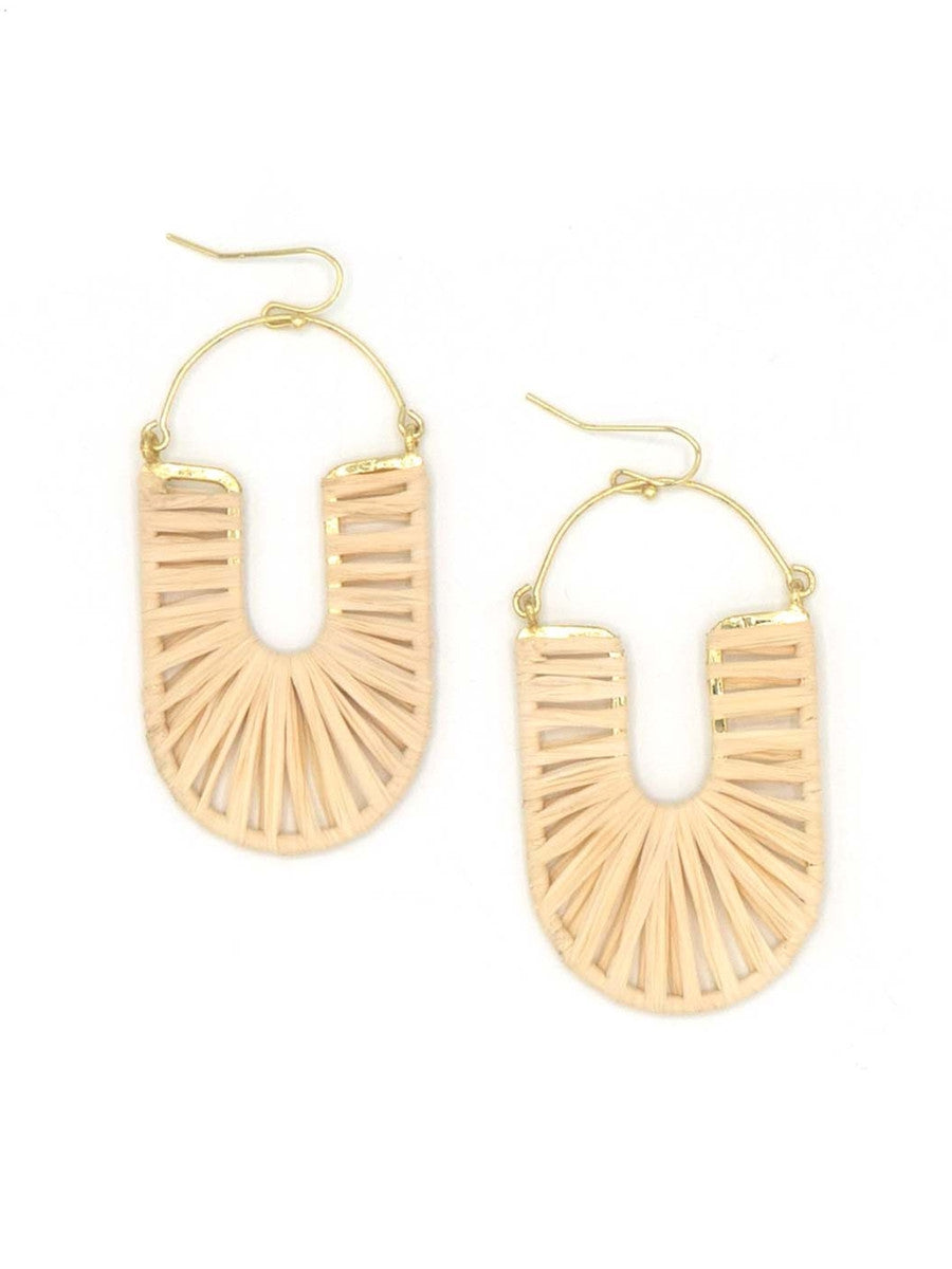white woven hoop earrings | Fair Anita