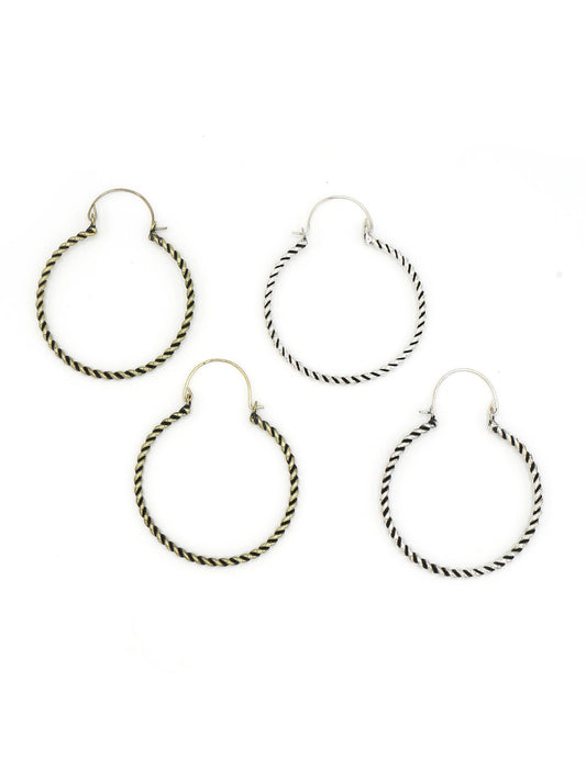 Twisted Hoop Earrings