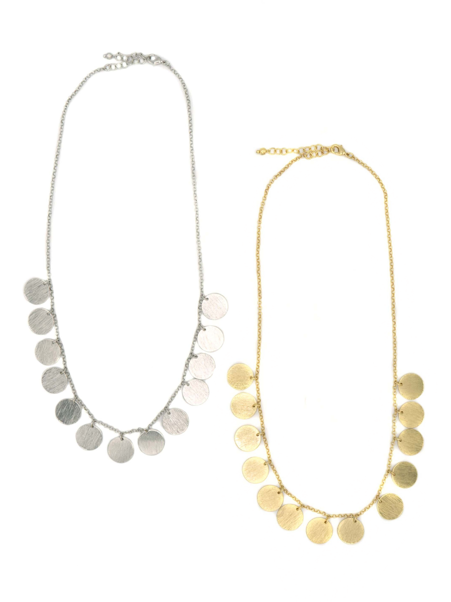 charm necklace with large discs | Fair Anita