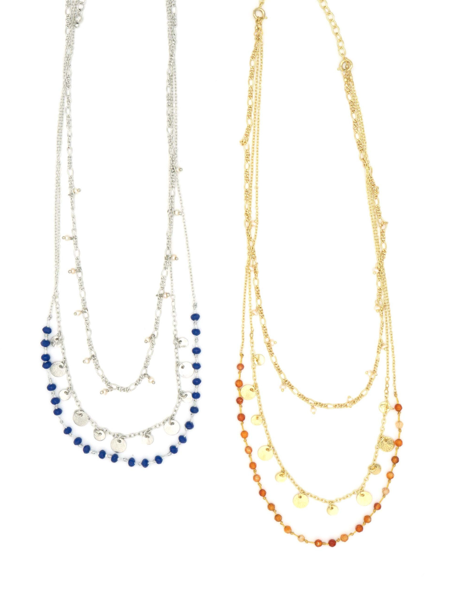 ethical beaded convertible triple strand necklace | fair anita