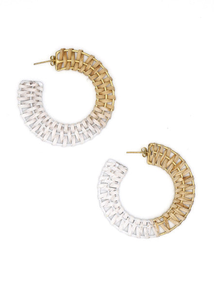 Woven Hoops - Metallic