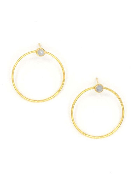 XL Circle Stud Earrings