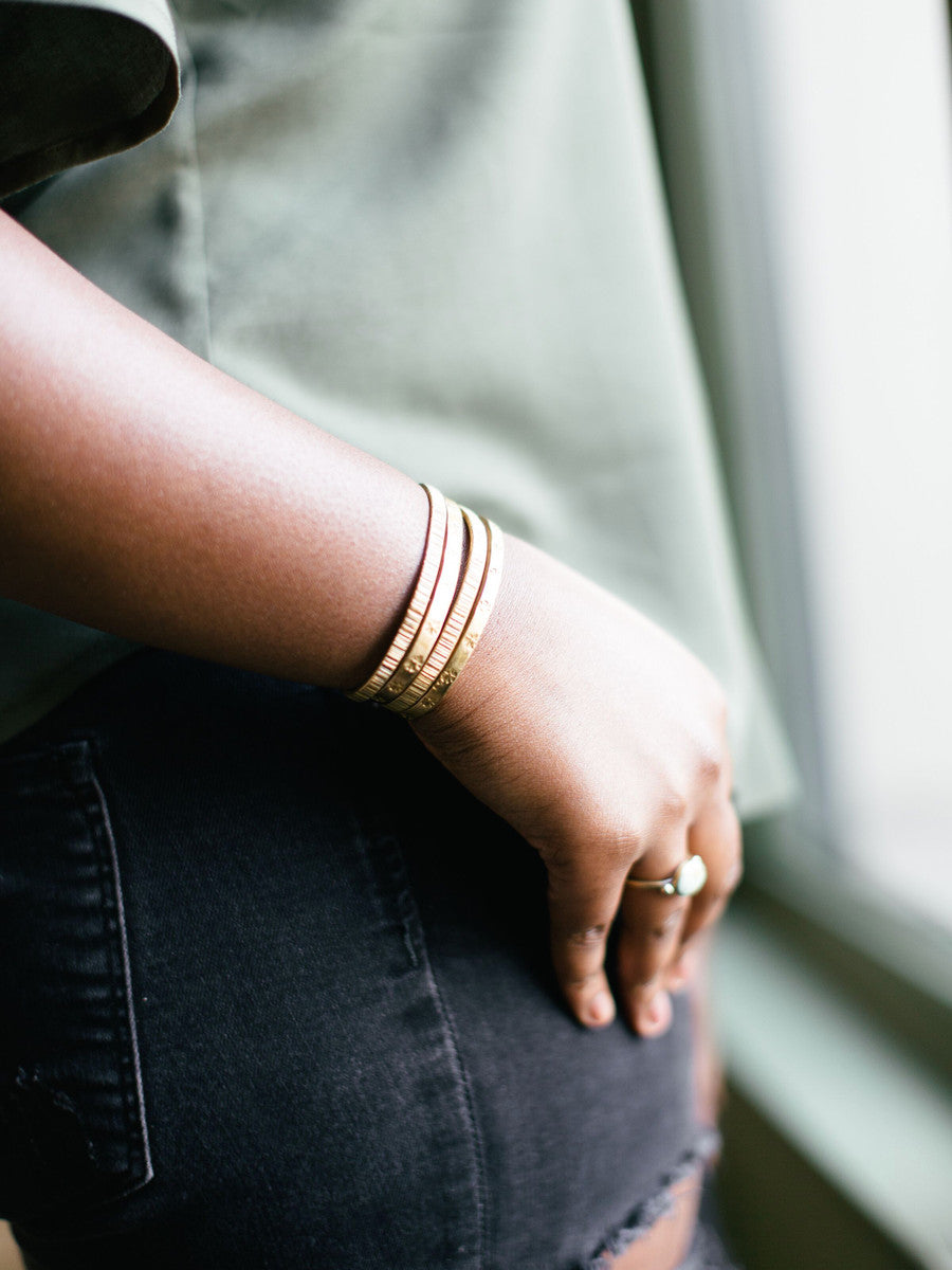 Dainty brass cuff bracelet | Fair Anita