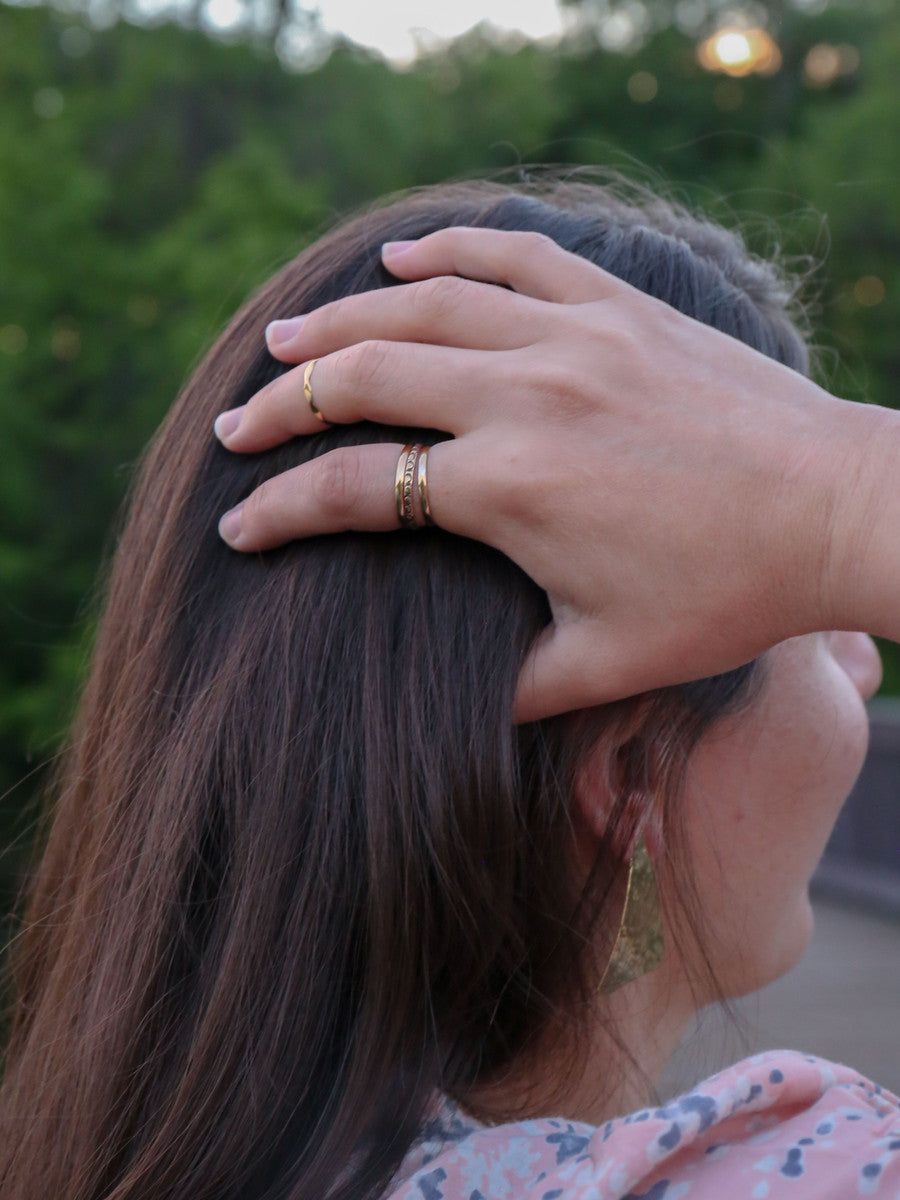 brass Stacking Rings | Fair Anita