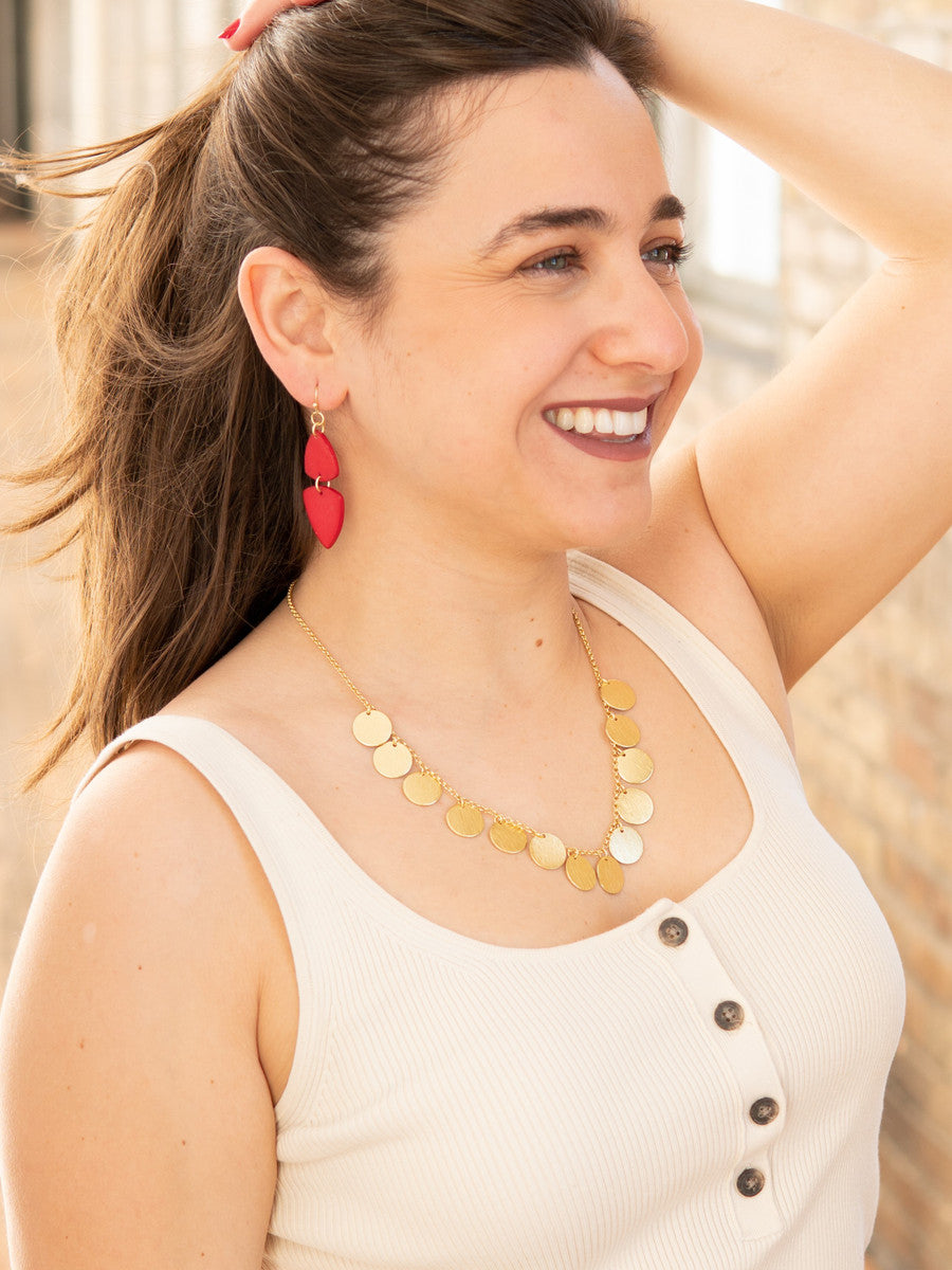 charm necklace with large discs | Fair Anita
