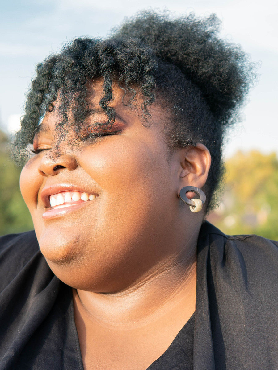 earthy oval loop earring | Fair Anita