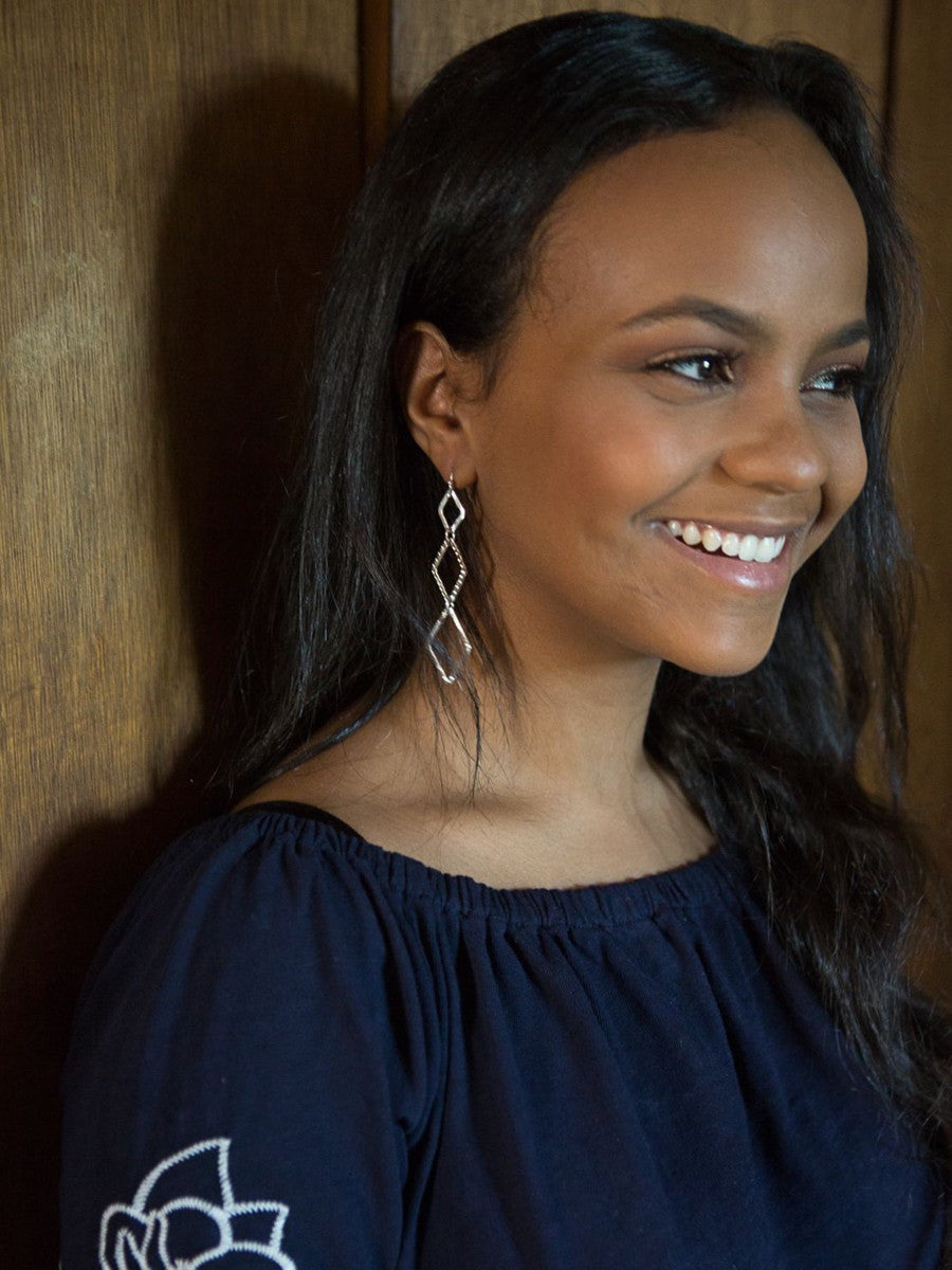 Diamond Drop Earrings