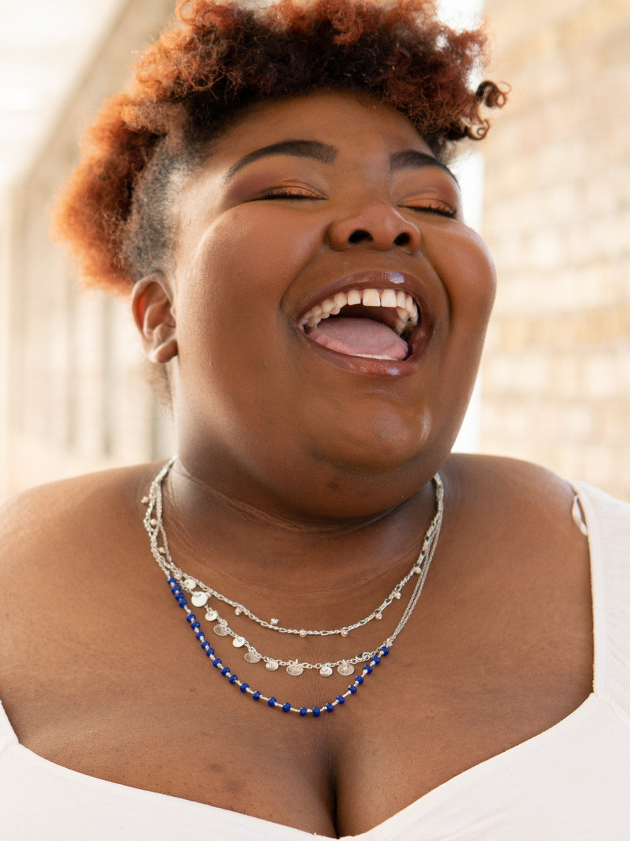 ethical beaded convertible triple strand necklace | fair anita