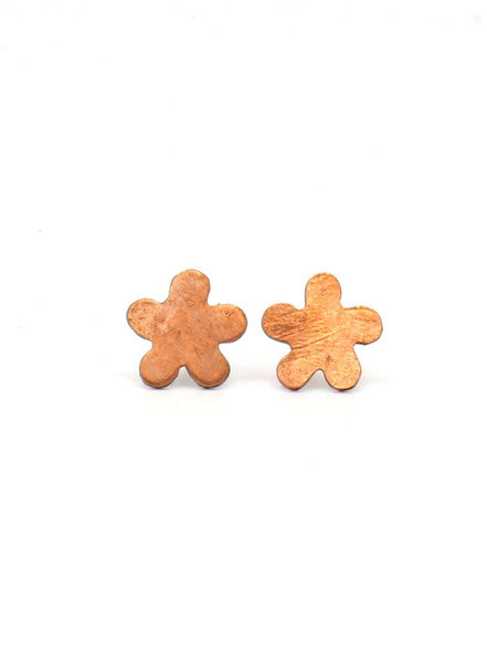 Flower Power Studs - Copper