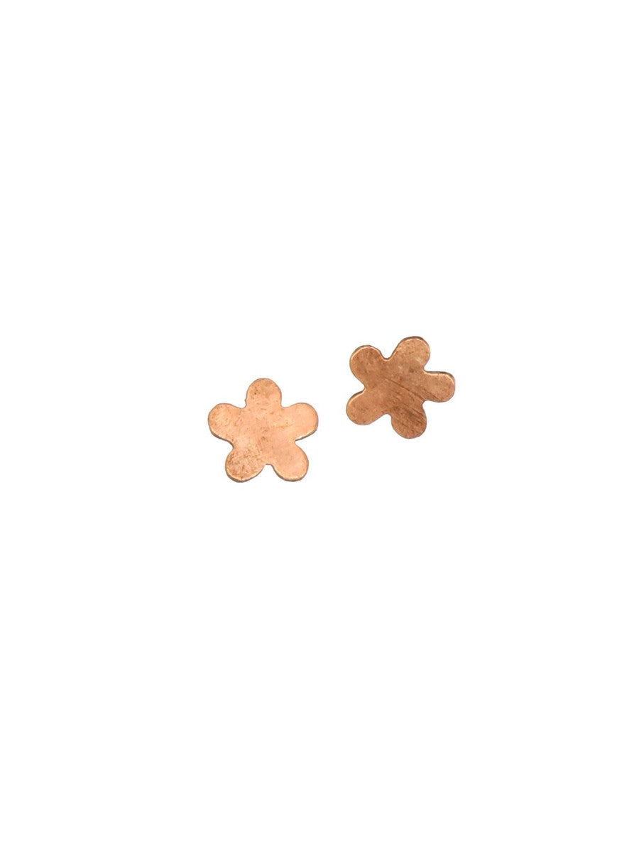 Flower stud copper ethically-made | Fair Anita