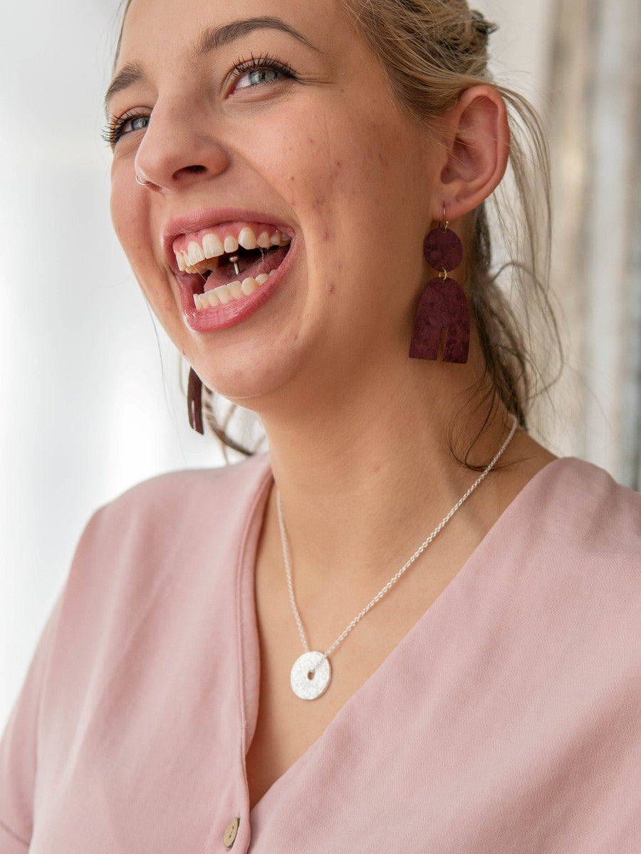 hammered faux coin necklace | Fair Anita