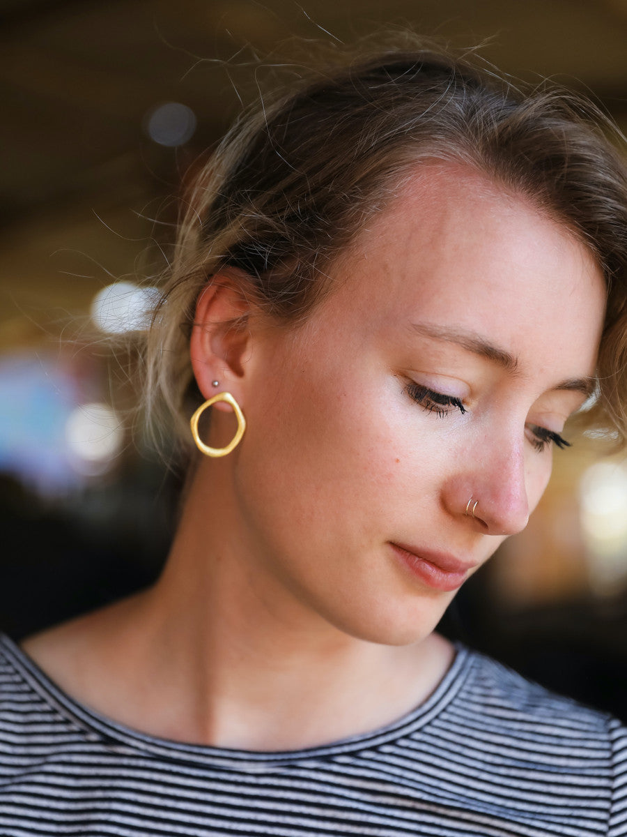 Large abstract open studs | Fair Anita