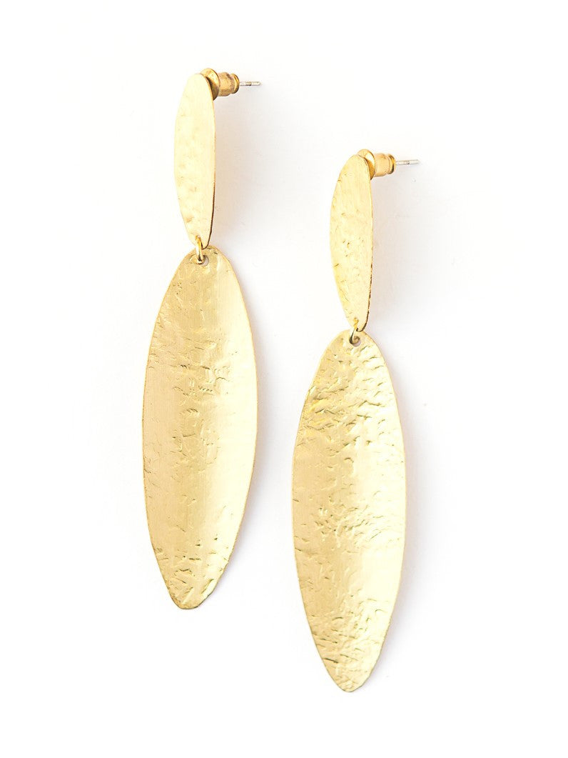 art deco hammered earring | Fair Anita