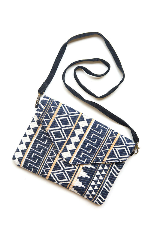 Navy envelope cross body purse_Fair Anita