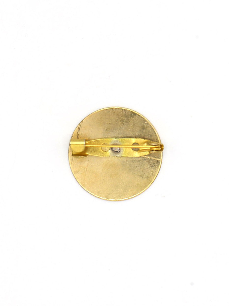 Wanderlust Recycled Brass Pin