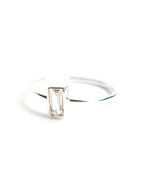 sterling affordable crystal ring | Fair Anita