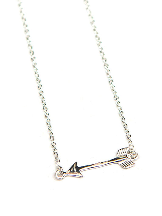 Wandering Arrow Sterling Necklace