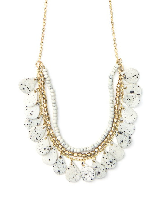 Speckled Bone Necklace