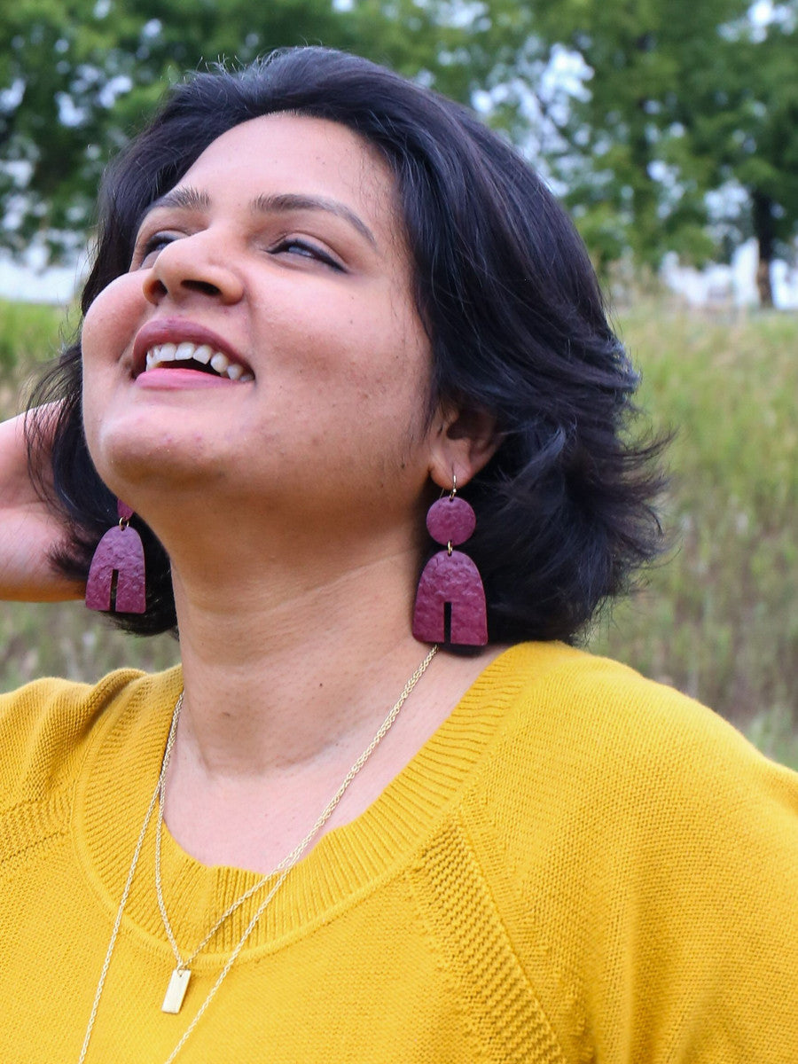 statement geometric U earrings _Fair Anita