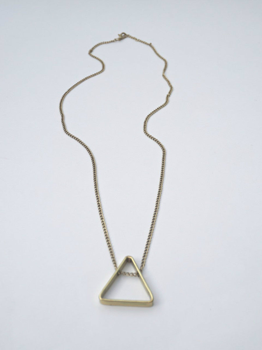 Long fair trade triangle necklace | Fair Anita