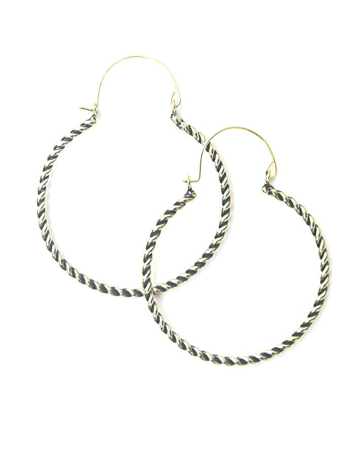 Twisted Hoop Earrings