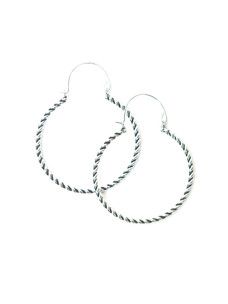 Twisted Hoop Earrings