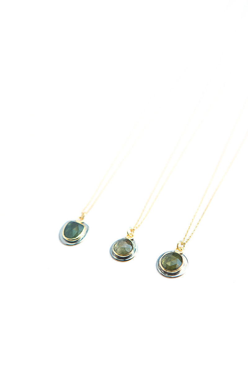 Delicate tourmaline gold necklace | Fair Anita