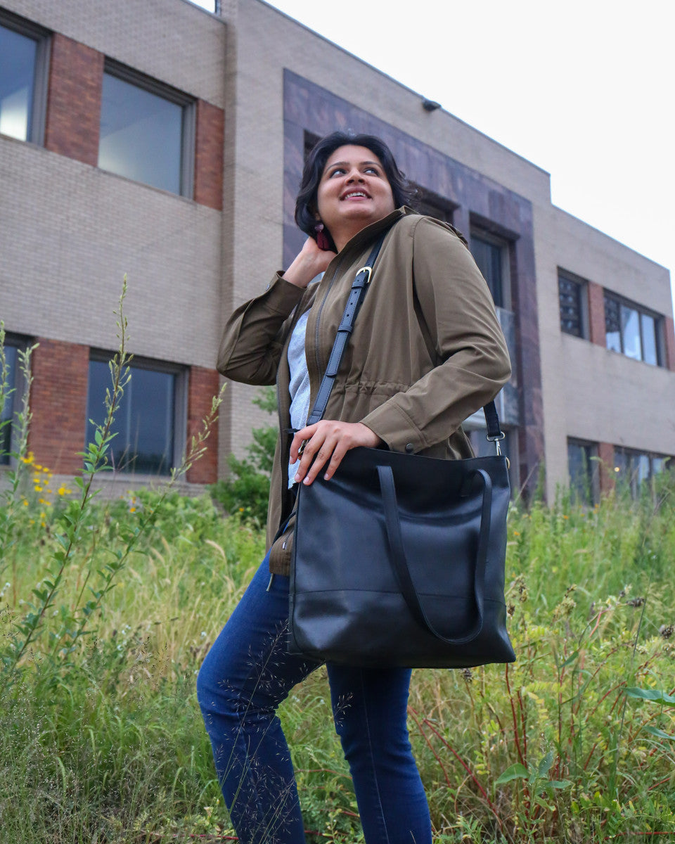 ethically sourced leather tote bags | Fair Anita