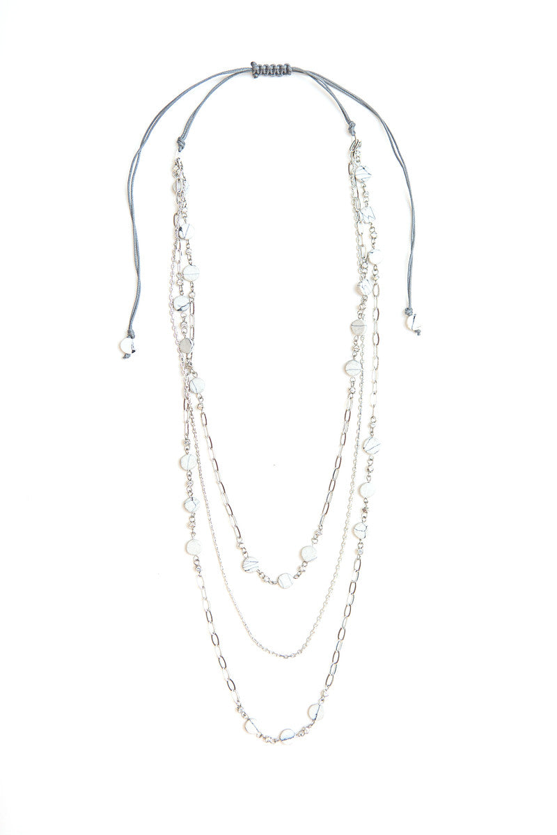 Synchronicity Multistrand Necklace - Silver