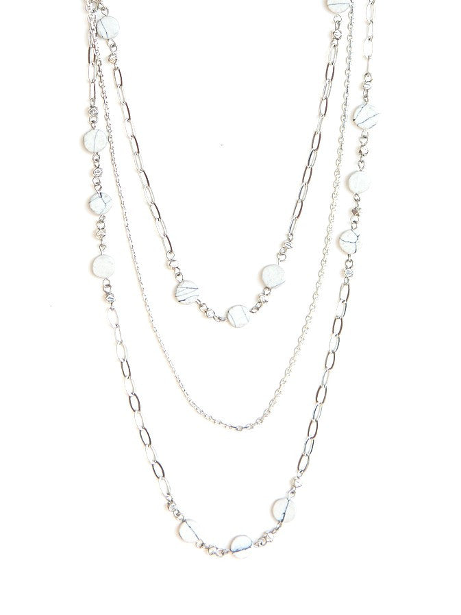 Synchronicity Multistrand Necklace - Silver