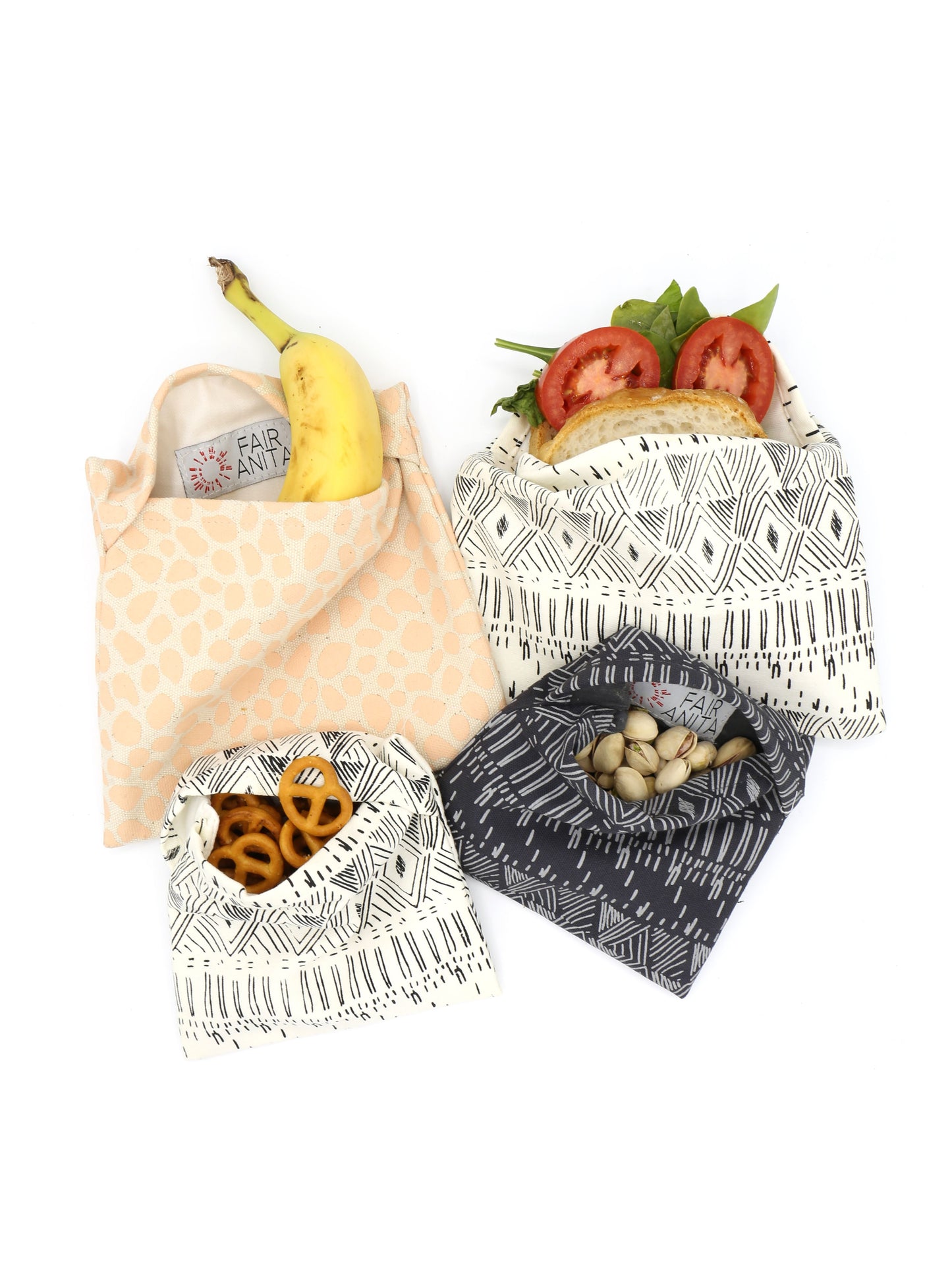 Reusable Organic Cotton Snack Bags