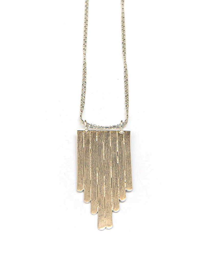 Picket Fence Pendant Necklace