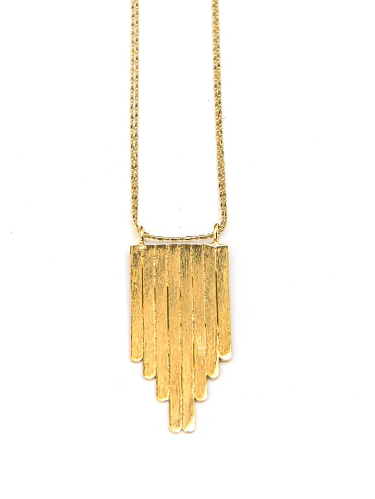 Picket Fence Pendant Necklace