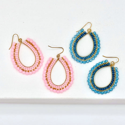Woven Formation Drop Earrings