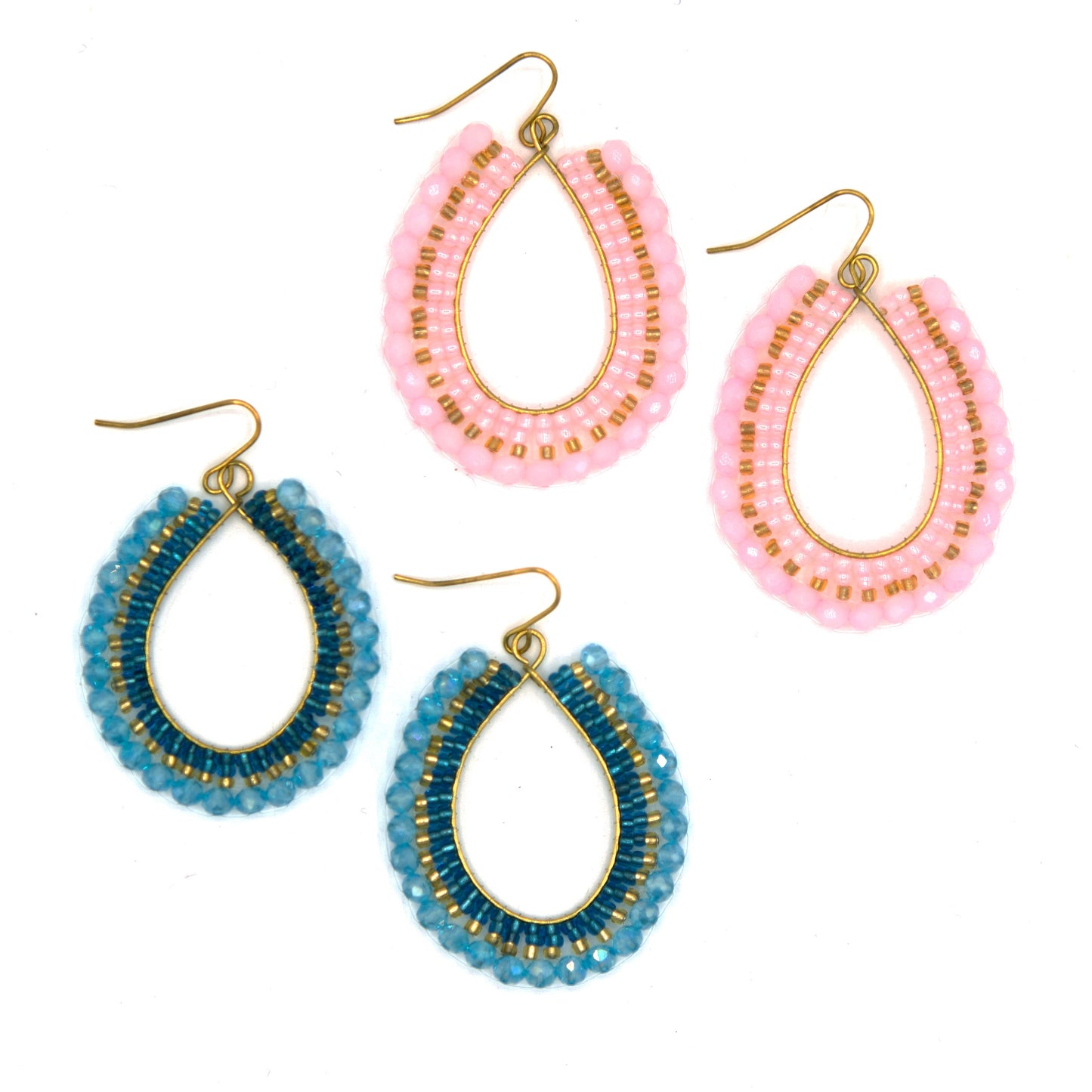 Woven Formation Drop Earrings
