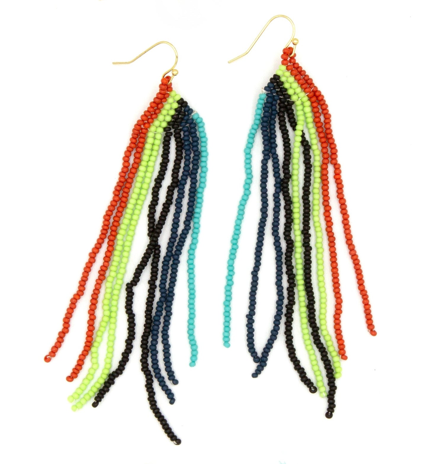 Beaded Fringe Earrings