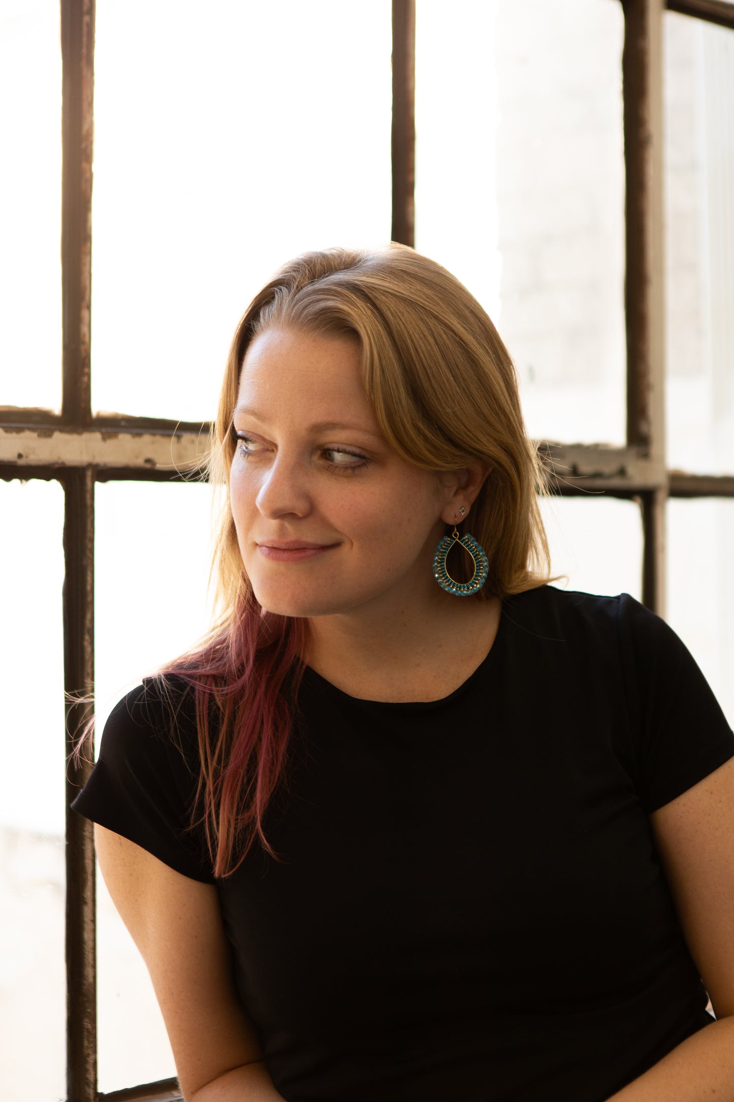 Woven Formation Drop Earrings