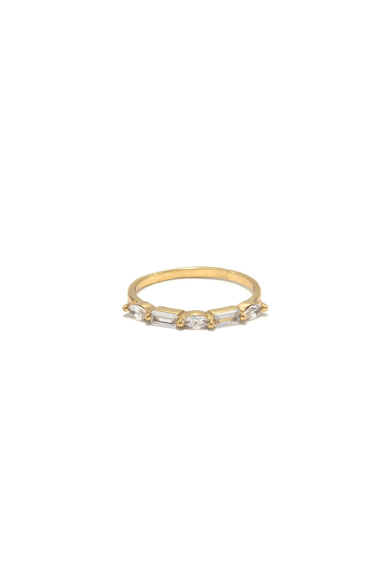Subtle Glam Brass Ring
