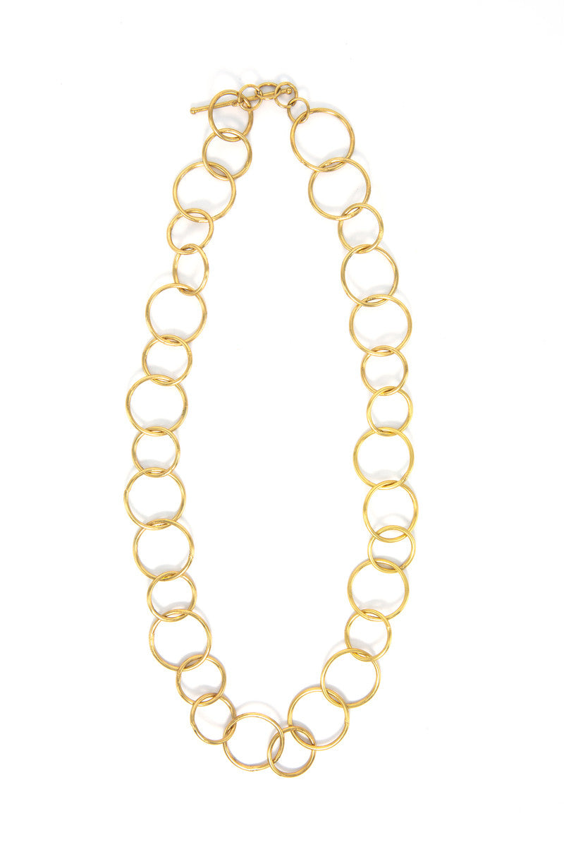 Light Loop Brass Chain Necklace