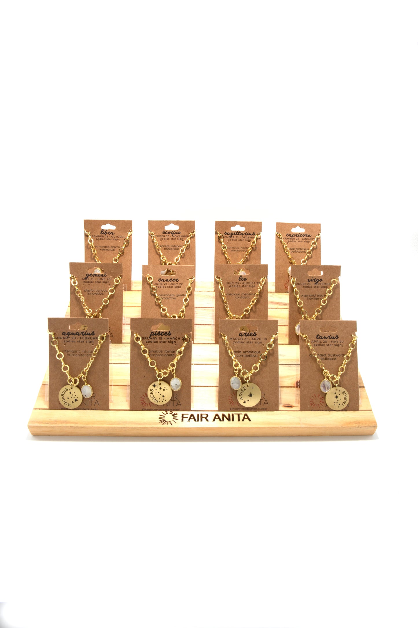 Zodiac Star Sign Necklace - Full Collection Wholesale