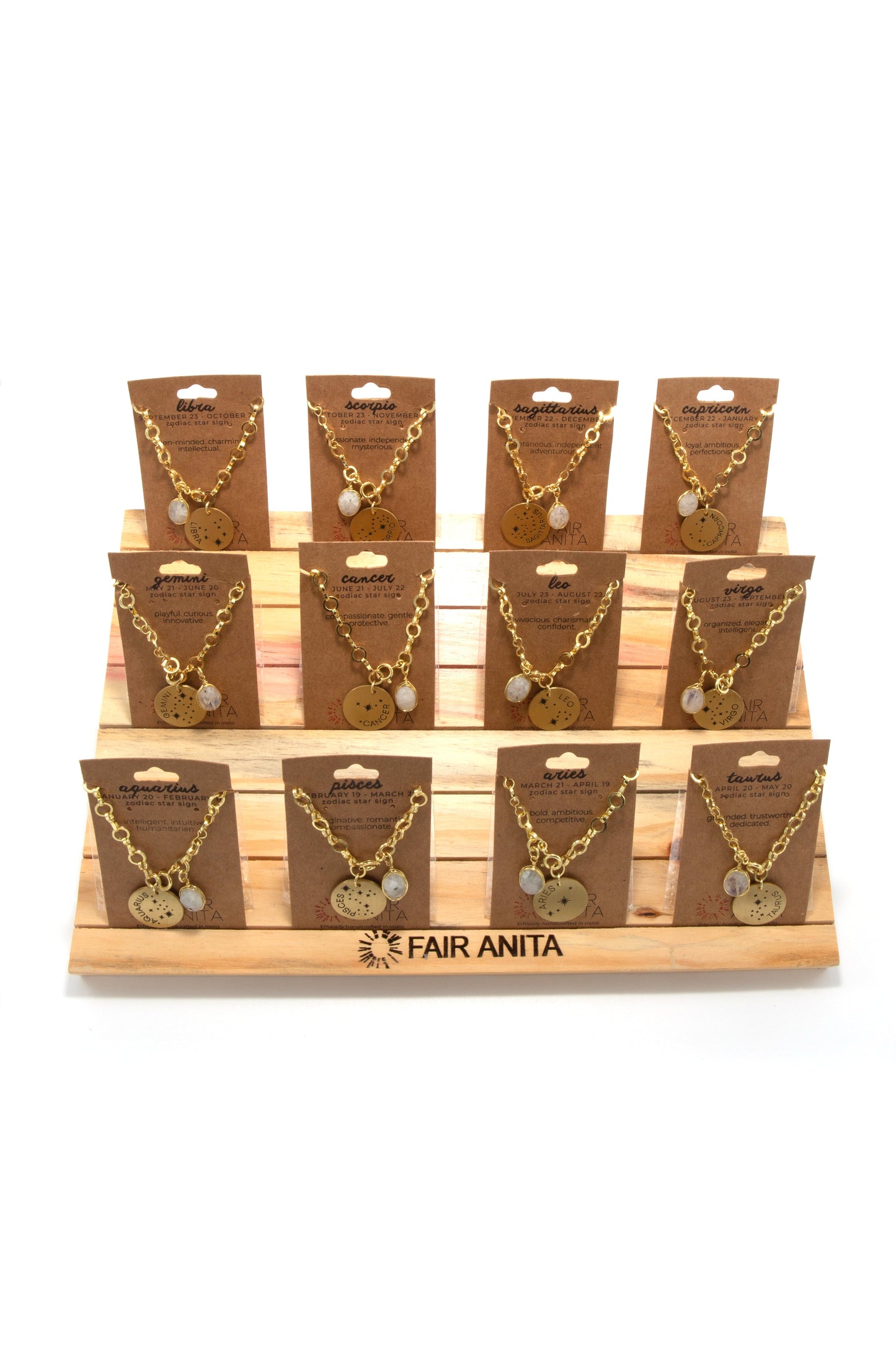 Zodiac Star Sign Necklace - Full Collection Wholesale